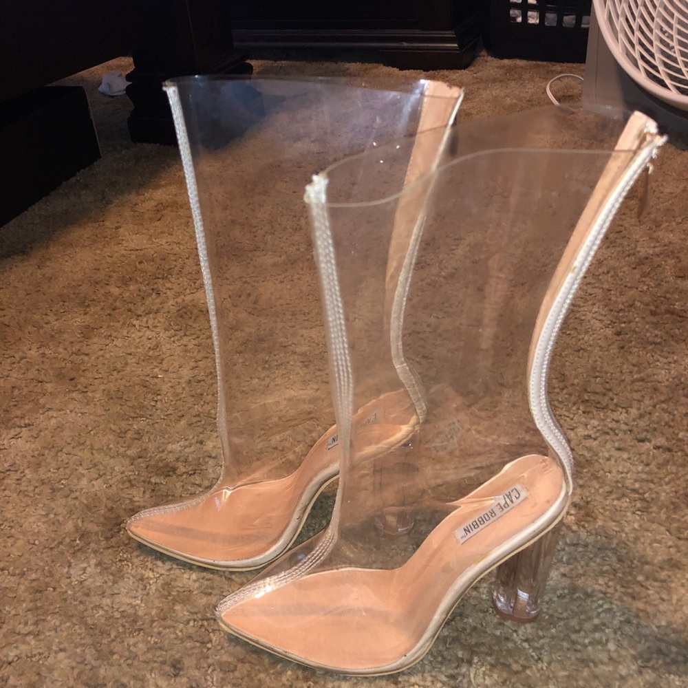 Clear booties